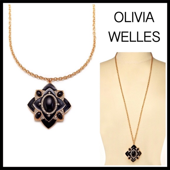 Olivia Welles Jewelry - OLIVIA WELLES LONG PENDANT STATEMENT NECKLACE A3C